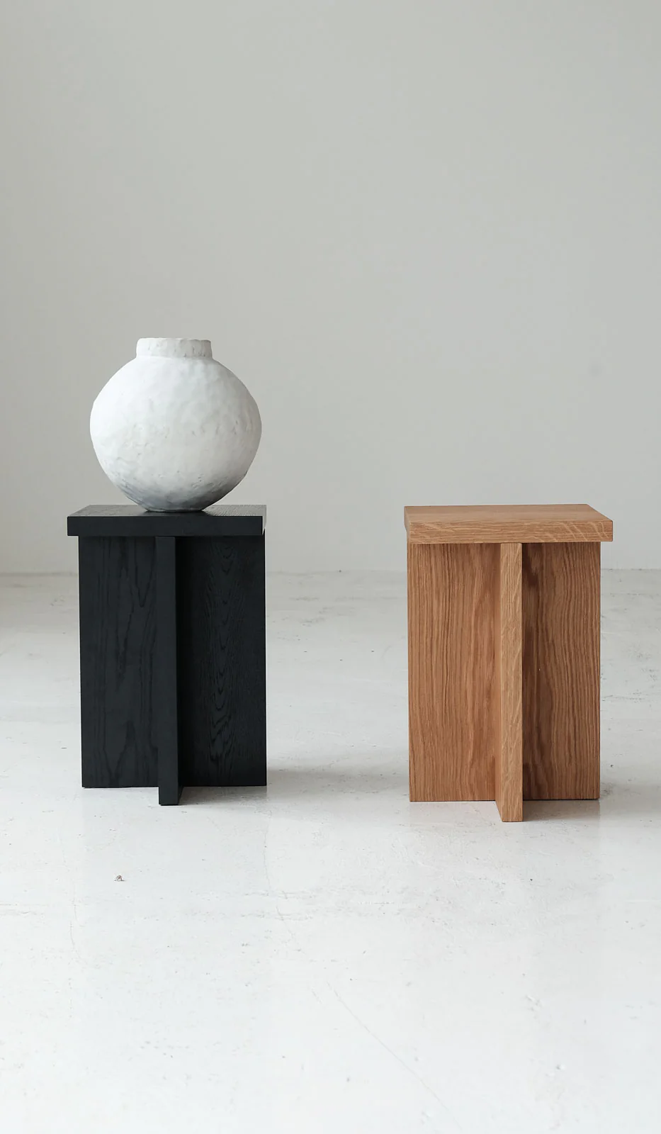 Material Square Foundation Stool / Side Table - Image 5