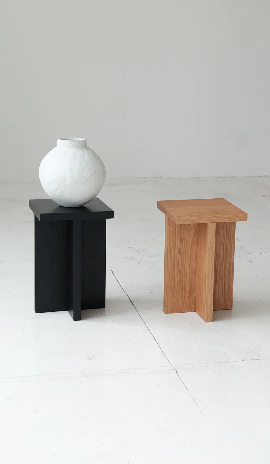 Material Square Foundation Stool / Side Table - Image 8