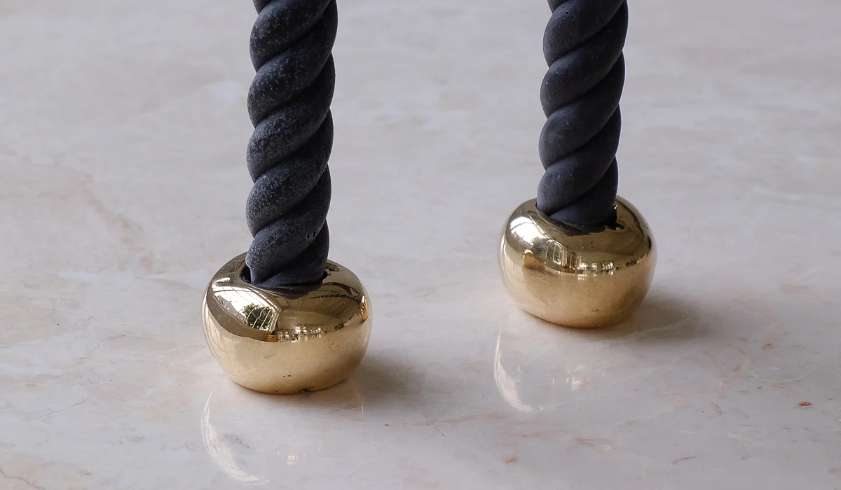 Nancy Pearce Set of 2 Round Cast Bronze Candle Holders - Image 4