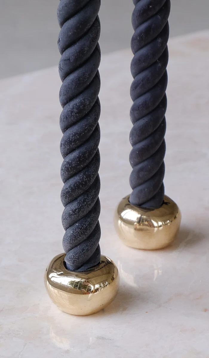 Nancy Pearce Set of 2 Round Cast Bronze Candle Holders - Image 6